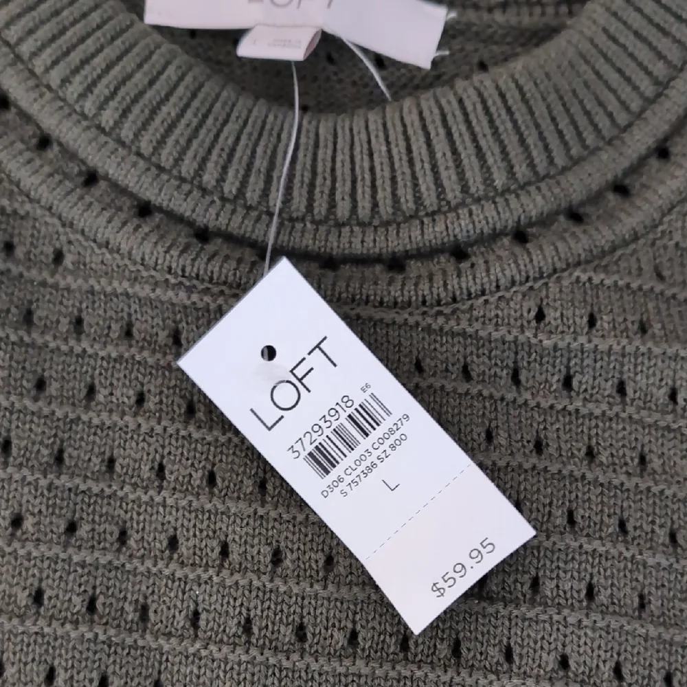 LOFT Women's Green Sweater - Picture 4 of 4